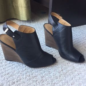 Coach Lindsey Stacked Wedge Mules